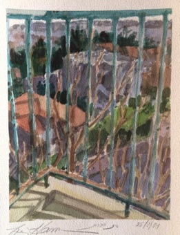Beit haKerem balcony Beit haKerem balcony